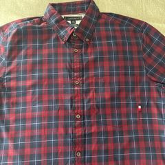 Tommy Hilfiger Red Plaid Shirt  XL