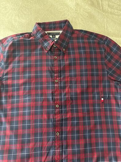 Tommy Hilfiger Red Plaid Shirt  XL