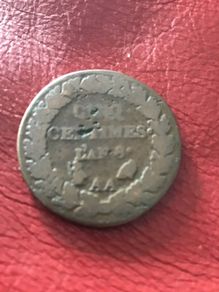 French 5 Centimes coin -Dupre series -L'AN 8