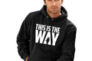 This is the Way Star Hoodie Vintage Bounty Hunter Wars Sweatshirt Hood Pullover Gunfighter Bobba Fett Galaxy Far Away New Republic