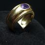 Authentic Vintage Boucheron Roxane 18K Gold Ring with Amethyst  Fully Hallmarked & Serial Numbered Image 4