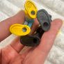 Imaginext DC Super Friends Batgirl And Batman approx. 7 cm. Used Please see photos Image 10