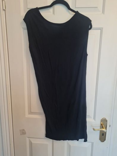 AllSaints Sabie black dress Rrp190e