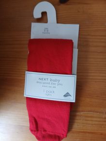 Next red baby tights