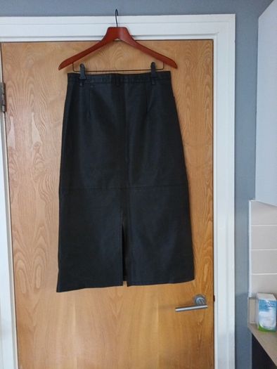 Primark Dark Brown A-Line Faux  Leather Skirt.   S.M - 12-14.   B.N.W.T.