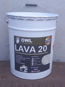 Lava 20  Liquid Rubber Waterproofing 25KG & lava 20 catalyst