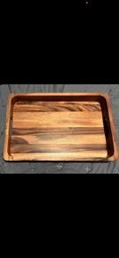 Acacia Wood chopping Cutting Board tray with Handles