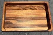 Acacia Wood chopping Cutting Board tray with Handles
