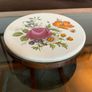 Vintage 70s Vermont Woodbury Shelburne Wood Trivet Lazy Susan Image 2