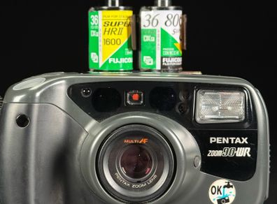 Pentax Zoom 90-WR Point and Shoot 35mm Film Camera