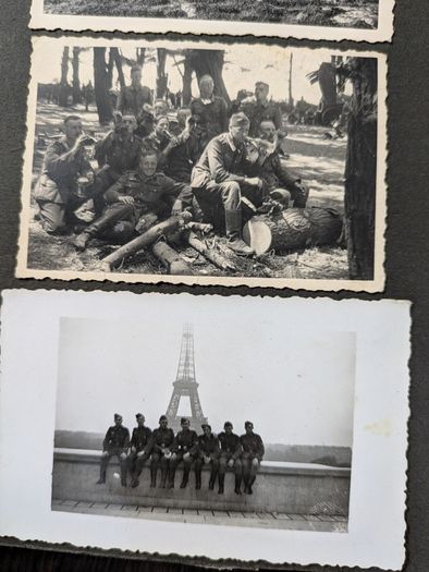 German Military Infantry Regiment Soldier Photo Album with Third Reich Nazi Eagle World War 2