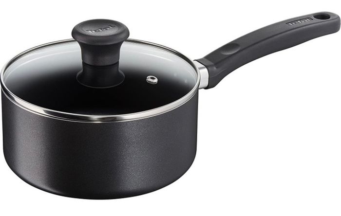 5 Piece, Essential, Pots and Pans Set, Non Stick, Aluminium, Black (FREE POSTAGE)