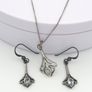 Vintage 925 Sterling Silver & Blue Topaz Matching Set, Kit Heath 99 Image 8