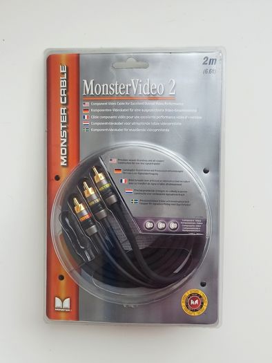 Monster Video2 high performance audio cable 2m (6.6ft) gold plated 24K