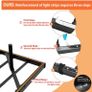 Floating Single Metal Bed Frame with LED Lights & USB Charging Station, 90x190cm Image 4