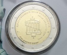San Marino 2 Euro Brilliant Uncirculated Coin 2015 - 25 Years of German Unity