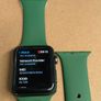 APPLE Watch Series 3 GPS LTE (Cellular) A1891- 42MM Black Aluminum Case with Green Band Image 7