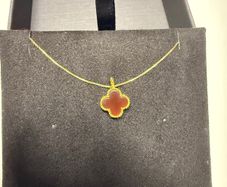 18k Gold Necklace VCA inspired