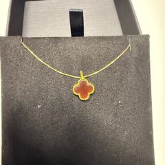 18k Gold Necklace VCA inspired