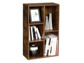 Bookcase with 5 compartments  bookcase with 5 compartments, bookcase, display shelf, 50 x 80 x 24 cm