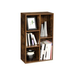 Bookcase with 5 compartments  bookcase with 5 compartments, bookcase, display shelf, 50 x 80 x 24 cm