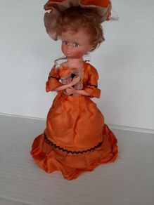 vintage money box doll 1960