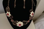 Johnny Loves Rosie Statement Necklet and Earrings