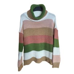 Hailys roll neck medium knit jumper. Size small/medium