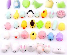 30PCS Mochi Squishy Toys, QMET Kawaii Mini Animal Squishy Toys, Soft Stress Squeeze Toys, Stress Relief Toys, Fidget Party Bag fillers for Kids (FREE POSTAGE)
