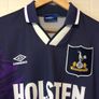 Tottenham Hotspur Jersey. Season 1994/1995. Official Umbro Spurs Away Jersey. Authentic Original From 1994. Not A Modern Day Remake. Image 4
