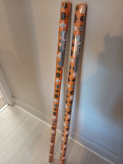 halloween table covers rolls x 2  reduced to 5 each