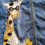 NEXT girl dress, denim 2/3 years. Image 3