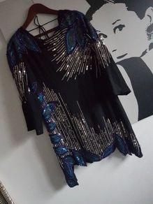 ASOS Sequin Embellished Open Back Dress