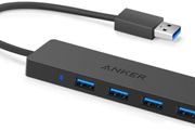 Anker 4-Port USB 3.0 Ultra Slim Data Hub for Macbook, Mac Pro/mini, iMac, Surface Pro, XPS, Notebook PC, USB Flash Drives, Mobile HDD, and More