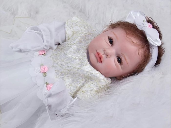 Reborn Doll 22" /55cm That Looks Real So Baby Doll Realistic Vinyl Soft Silicone Newborn Reborn Baby Doll Toddler Open Eyes (FREE POSTAGE)