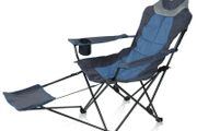 Camping Chair XXL with footrest and adjustable backrest high quality
