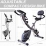 4-IN-1 Exercise Bikes for Home Use, Folding Indoor Stationary Cycling Bike with Arm/Leg Workout Bands,16 Levels Magnetic Resistance Fitness Bicycle with Hand Pulse and Phone/Tablet Holder Image 4