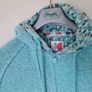 Weird fish chicoa hoodie Size l4 ptp 21" Full zip turquoise in excellent condition Image 3