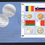 2010 United Nations (Geneva) Coins & Flags (Romania, Slovenia, Azerbaijan, Bangladesh, Belarus, Malta, Swaziland & Jordan) Commemorative Stamps First Day Cover (FDC) Image 2