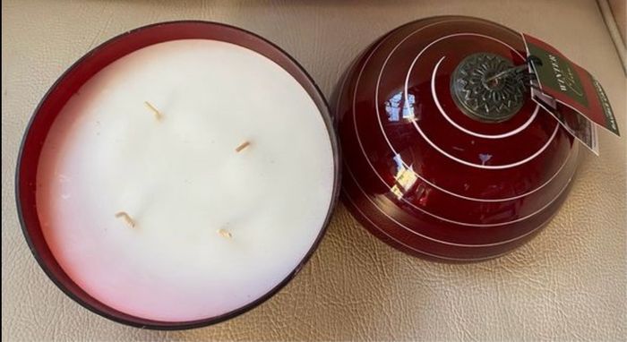 Large Christmas Bauble Candle