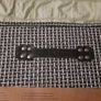 black/white wicker style storage box Image 4