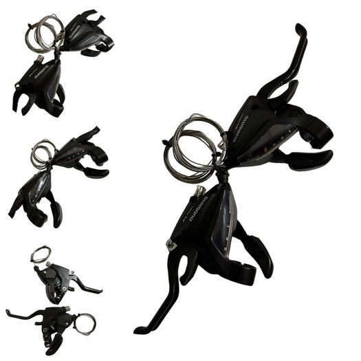 Brand new Original Shimano st-ef 500 3/7 shifters and brakes with cables ( bicycle mountain bike parts and accessories )