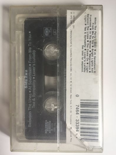 Janis Ian [1975] Between The Lines (Cassette Tape Album)