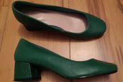 Marks and Spencer Insolia Green Block Heel Vintage style