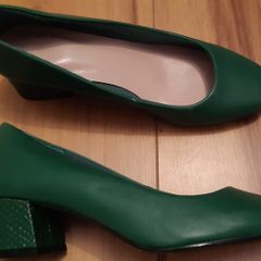 Marks and Spencer Insolia Green Block Heel Vintage style