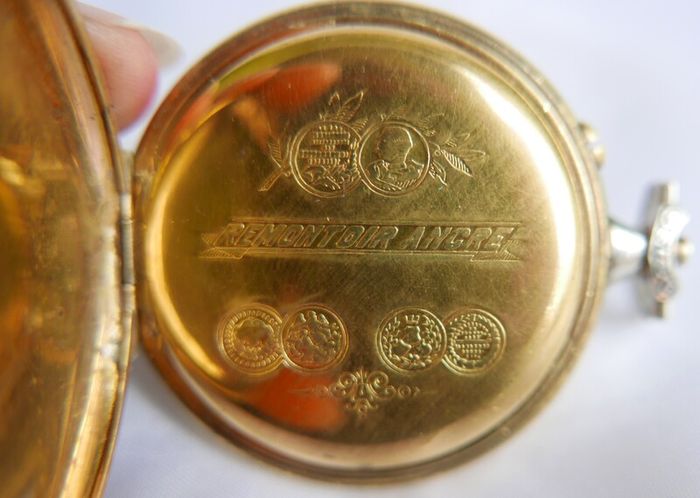 Vintage Antique Remontoir Ancre Pocket Watch Case