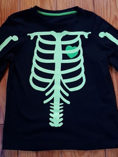 Age 8-9 Luminous Skeleton Top