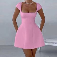 Pink mini dress