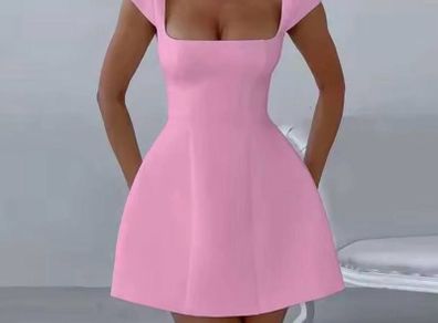 Pink mini dress