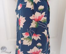Navy Floral Top by Solo Size 12
